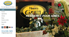 Desktop Screenshot of manoirgouin.com